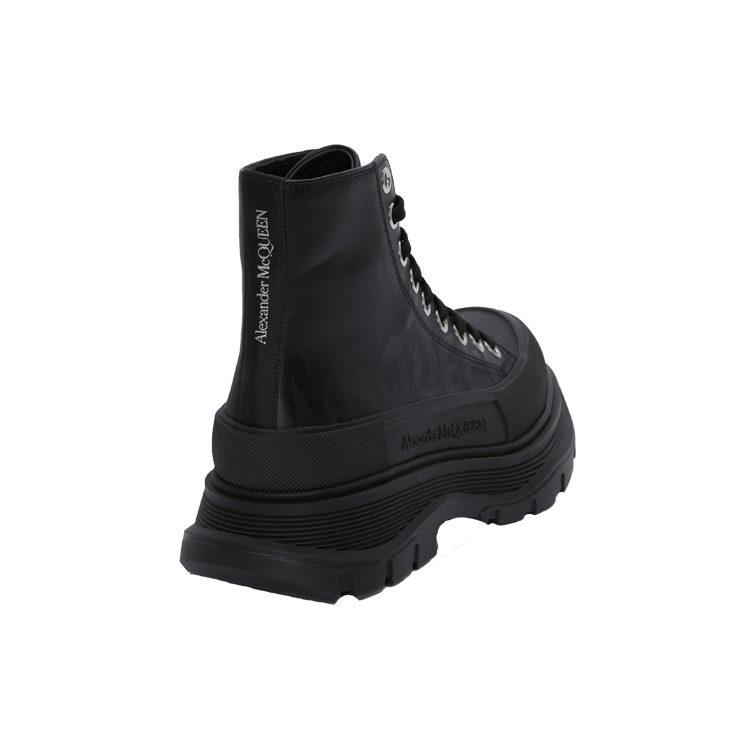 Alexander McQueen Tread Slick Boot Graffiti Black Black Women's 676718W4RQ21000