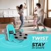 Yes4All Twist Waist x x cm x x Imported from TSR9 Board, Gray/Teal, Twister, 29.2 19.3 17.8 (10.2 7.6 6.6 inches) [Officially Japan]