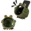 Frog Phone Stand Sound Amplifier Desktop Acoustic Frog Amplifying Speaker Cell Phone Holder Home Office Figurine