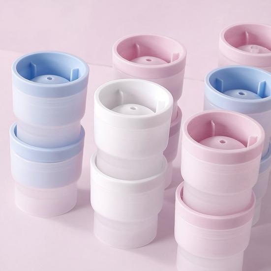 Силиконовая круглая форма для льда для коктейлей с виски, легкосъемная форма для кубиков льда с крышками, штабелируемые сферические льдогенераторы для напитков с бурбоном