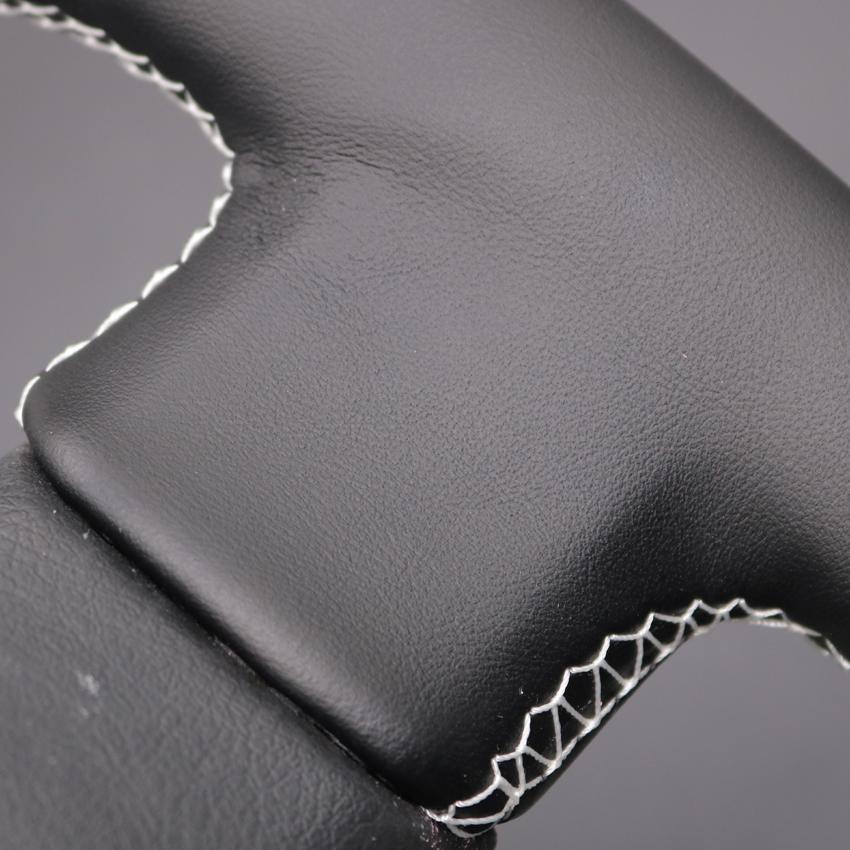 Черный чехол на руль автомобиля из искусственной кожи для ручного шитья для Peugeot 308 308 CC SW 2007-2015 RCZ 2010-2015 3008 5008 2009-2017