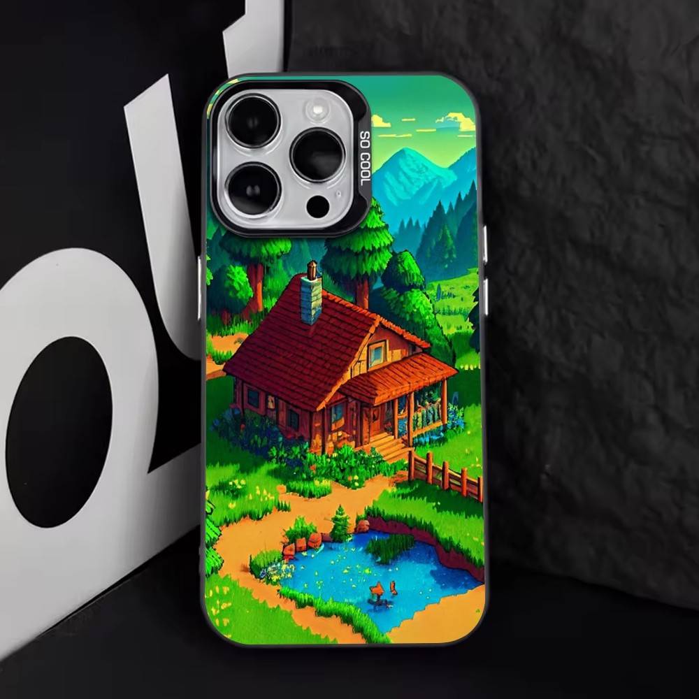 Stardew Valley Чехол для телефона для iPhone 17,16,15,14,13,12,11 Plus,Pro Max,XS,Красочный Серебристый Черный Чехол