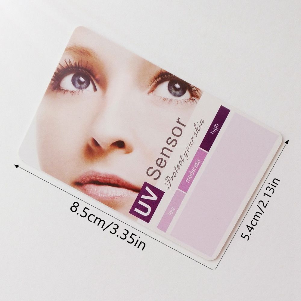 Portable UVB Test Card Reusable UV Sensor Card High Quality UV Test Card For Outdoor Camping