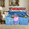 1pc Snug Courage the Cowardly Dog Blanket, Lightweight & Durable Print Blanket, Perfect for Home, Couch, Bed, Picnic, Travel, Office