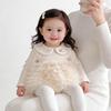 Стильный и очень милый комбинезон-платье на весну и осень для девочек, на 100 дней и на год, с сетчатым платьем-принцессой и юбкой-тортом