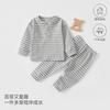 Baby Striped Long Sleeve Pajamas Set 2Pcs Fall Winter Soft Homewear 0-3 Years Old