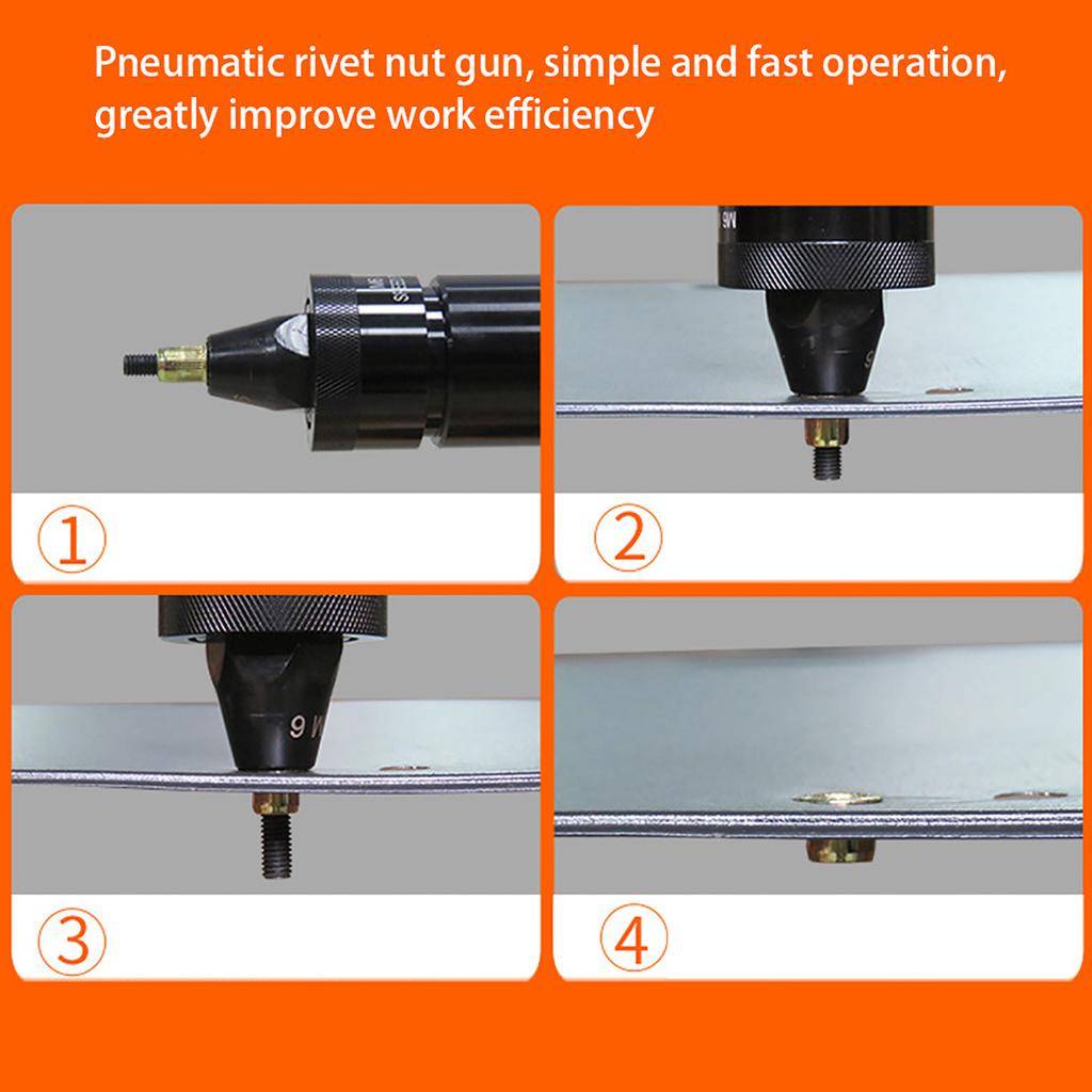КП?7813 Пневматический заклепочник с прямым хвостовиком, пневматический заклепочный пистолет, инструмент для вытягивания заклепок