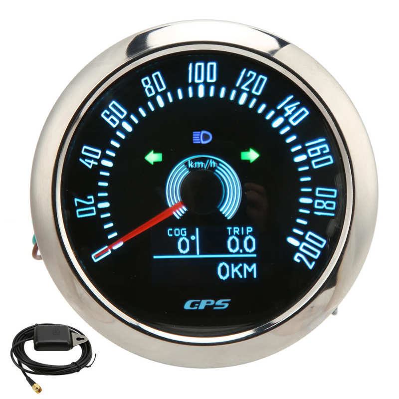Speed Gauge GPS Speedometer 85mm for Car RV Marine Boat