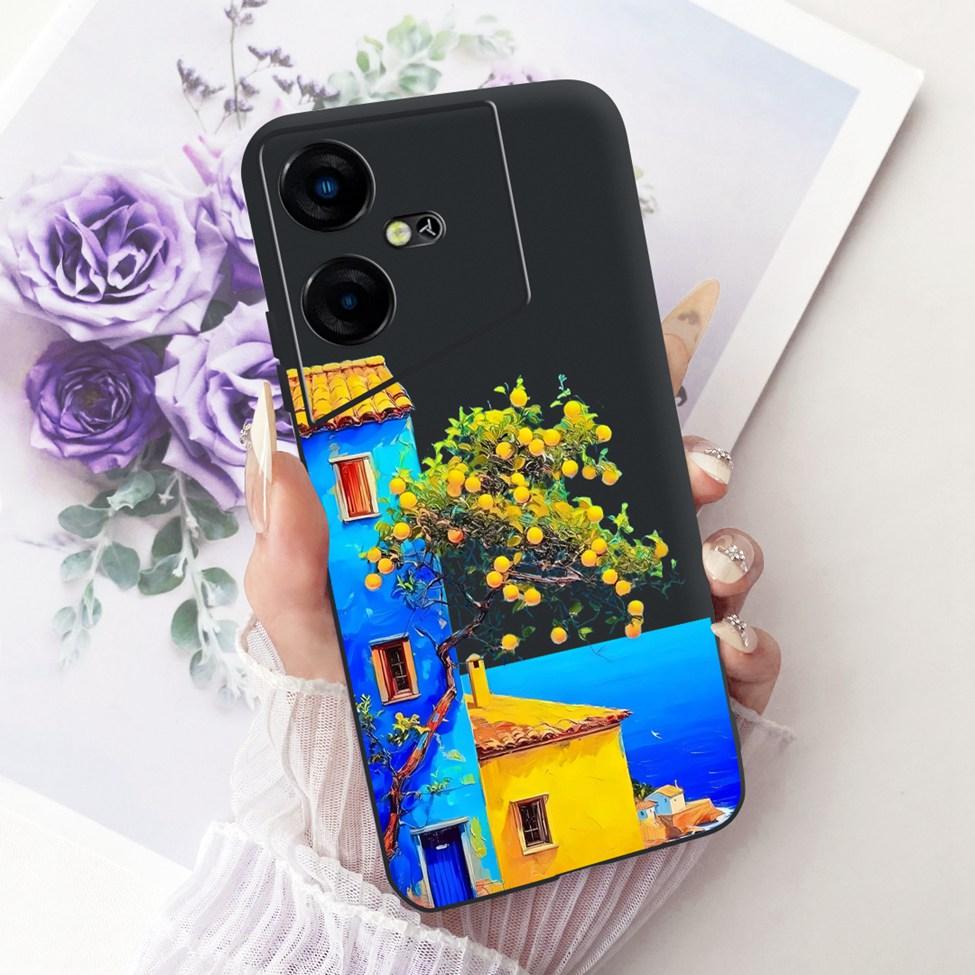 For Tecno Pova Neo 3 Case Cover Silicone Cute Cat Fashion Funny Cool Painted Bumper For Tecno Pova Neo3 LH6n Phone Casing