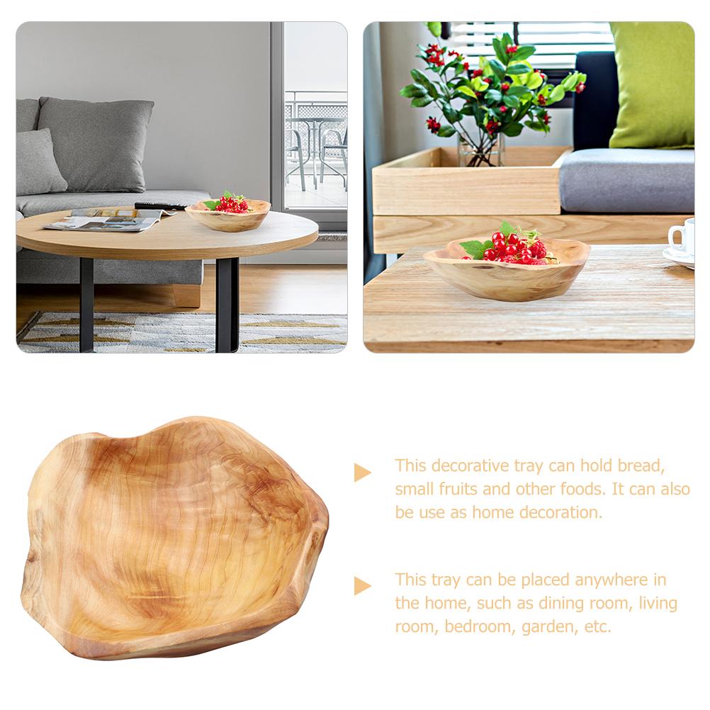 Корень резной деревянной тарелки для фруктов сервировочный деревянный поднос для фруктов чаша для кофе деревянная ваза для фруктов деревянная тарелка для фруктов кухонный бар