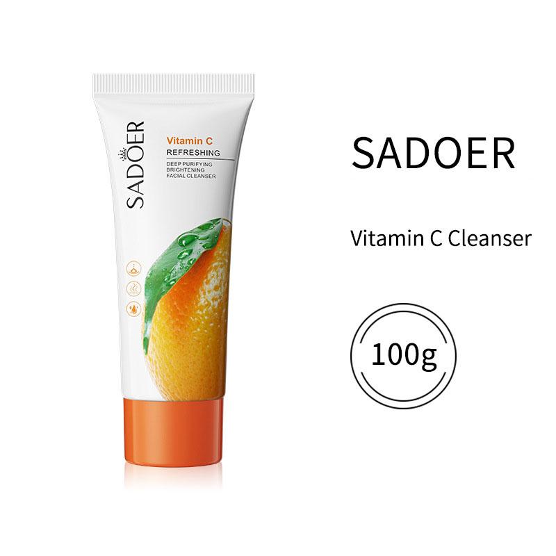 SADOER Flower and Fruit Flavor Facial Cleanser and Skin Care Product