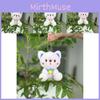 11cm Adorable Cute Sitting Bear Plush Toy Keychain For Weddings Gifts And
