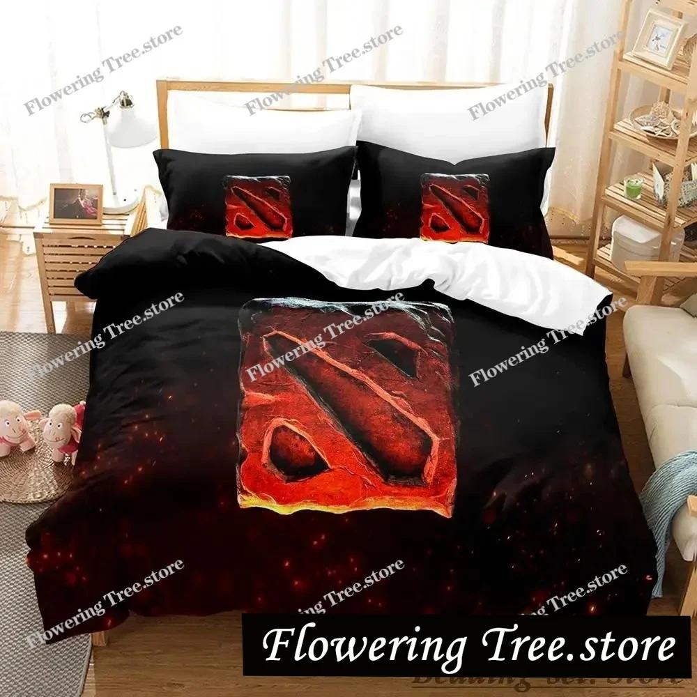 Cool Game Dota 2 Bedding Set Single Twin Full Queen King Size Bed Set Adult Kid Bedroom Duvetcover Sets Anime Parure de lit Bed