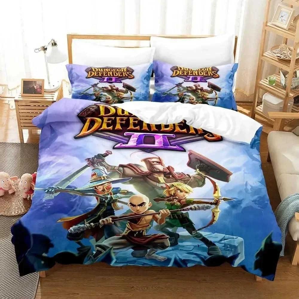 Игровой Комплект Постельного Белья Dungeon Defenders Для Спальни Мягкое Современное Покрывало Удобное Детское Пододеяльник Наволочка