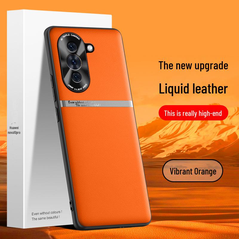 Защитный чехол Liquid Leather Anti-Fall для Huawei Nova 10 Pro — доступна цельная поставка
