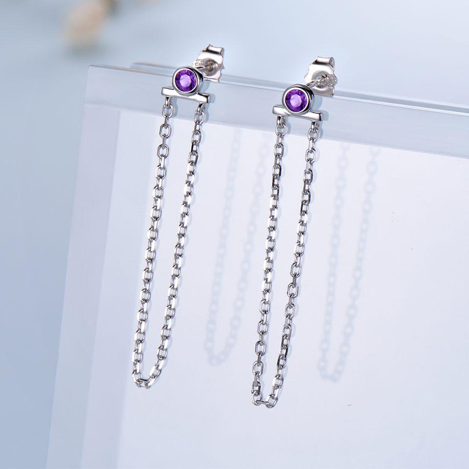 Umcho Длинные серьги из стерлингового серебра 925 пробы для женщин, висячие серьги для женщин, романтические висячие серьги, роскошный подарок для вечеринки