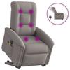 VidaXL Electric Massage Recliner Taupe Fabric, Electric Massage Chair, Massage Chair, Chair 3303291