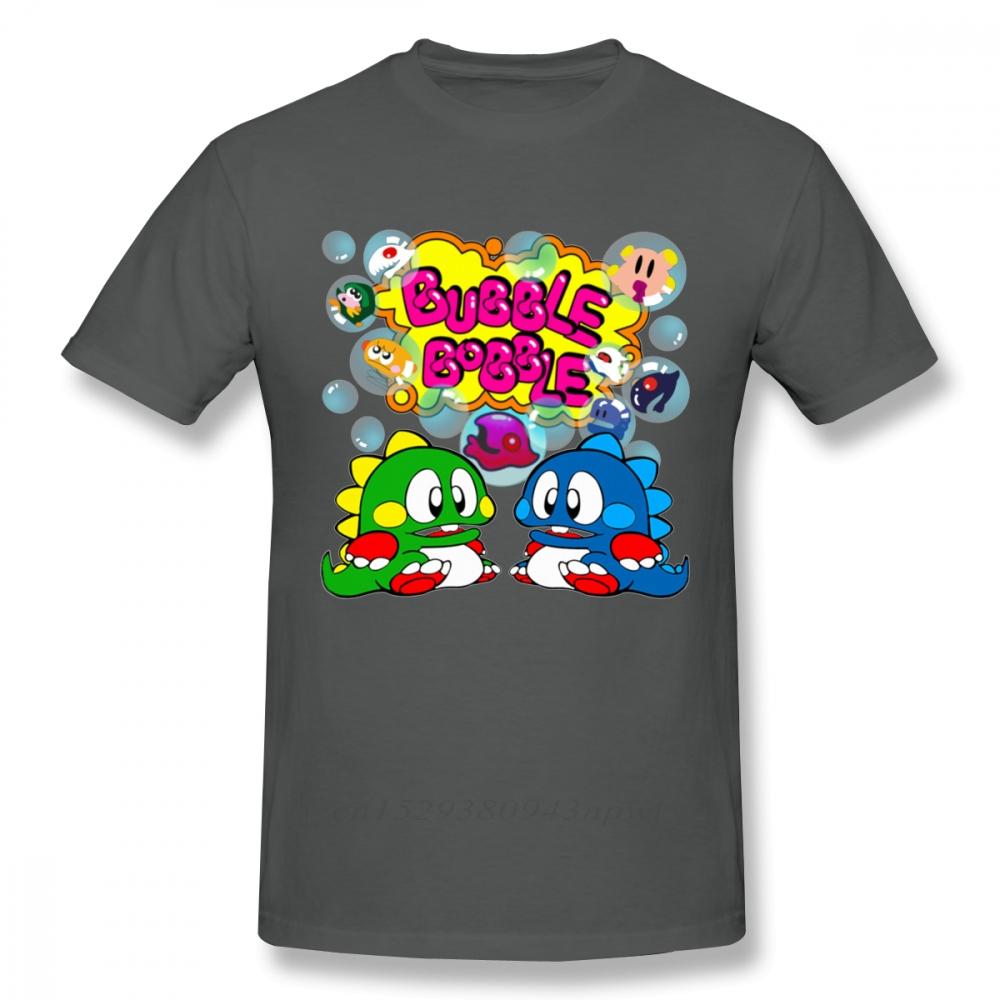 Bubble Bobble Retro Console Game Tshirt Men New Custom Old School Game T Shirt Organic Cotton Plus Size Tee Camiseta