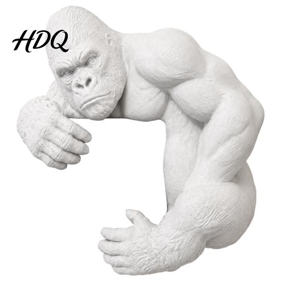 Художественное Декорирование Накладки на Выключатель 3D Панель Декор Гориллы Орангутан Крышка Настенного Светильника Животное Крышка Скульптура для Дома Спальни Гостиной Искусство