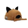 Cute Cat Ears Melon Docker Cap Hip Hop Beanie Hat Retro Style Docker Cap  Worker Wear