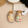 2025 Милые Мультяшные Детские Толстоподошвенные Сандалии Birkenstock с Син-тяном, Нескользящие Ретро Закрытые Тапочки для Мальчиков и Девочек