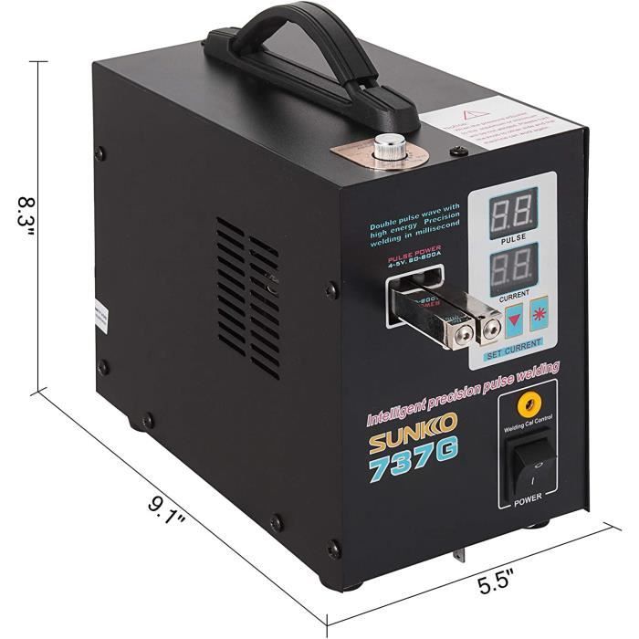 Сварочный аппарат 220В Портативный аккумуляторный сварочный аппарат 737G Точечная сварка Профессиональная сварка ручкой Нержавеющая сталь стабильный [44]