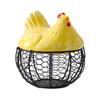 Железная корзина в форме курицы – ручная роспись, реалистичный внешний вид и долговечность