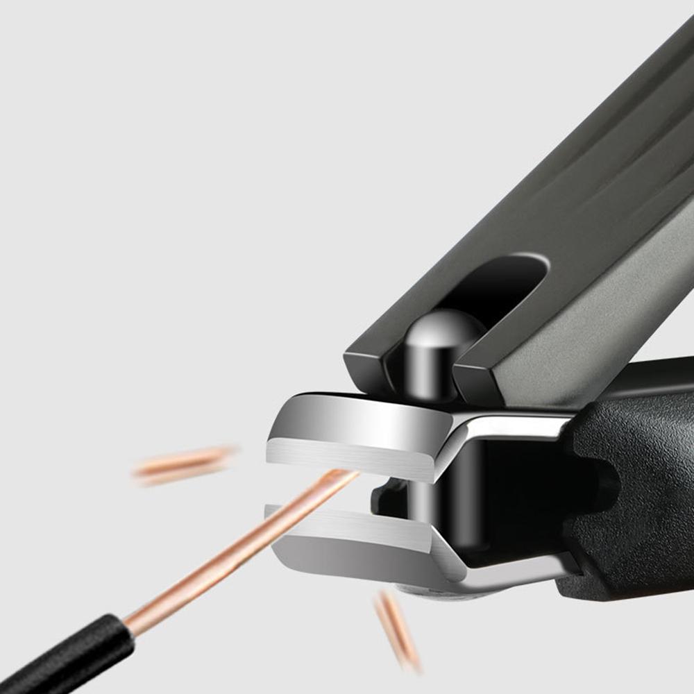 Машинки для стрижки ногтей с удобной ручкой. Кусачки для ногтей — хромированные кусачки для ногтей. Кусачки для ногтей ловят обрезки. Острый прочный триммер.