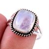 Natural Rainbow Moonstone Gemstone 925 Solid Sterling Silver Ring Size 8 n8L16