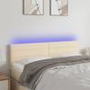 VidaXL LED Headboard Bedroom Furniture Double Bed Accessory Head of Bed Frame Interior Cream 3121755