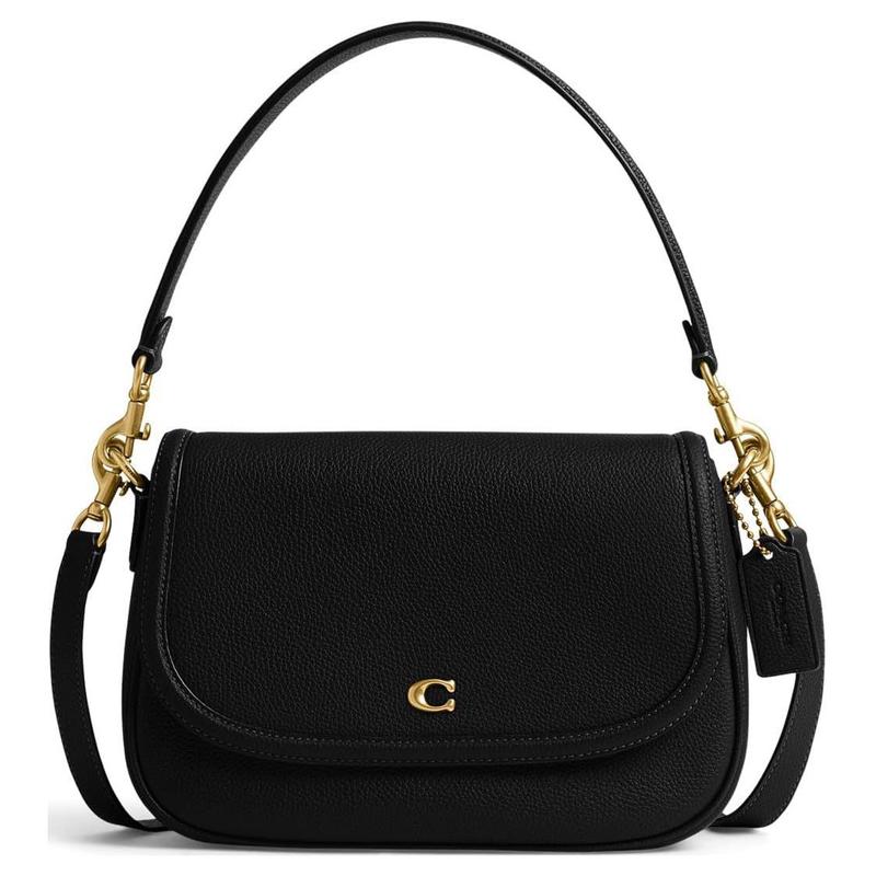 Coach Legacy 26 бренд логотип застежка-клапан натуральная кожа ручная ручка через плечо сумка на плечо средний размер женская черная