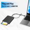 3,5-дюймовый внешний дисковод для гибких дисков, портативный USB 3.0 Type-C 1,44 МБ FDD дисковод для ПК, ноутбука, настольного компьютера Windows 11/10/8/7/XP