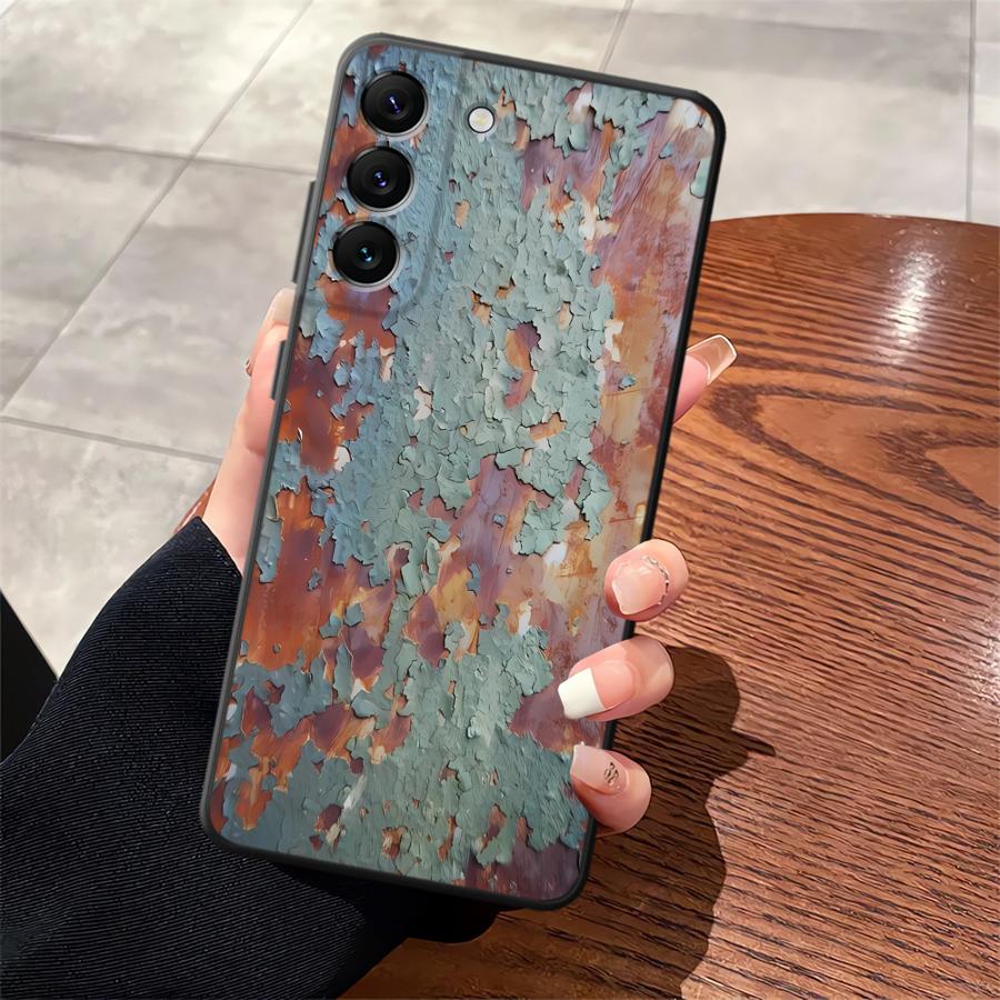 Ретро-кейс с эффектом ржавчины для Samsung Galaxy A14 A15 A12 A13 A34 A72 A73 A17 A24 A23 A54 A71 A51 A52 A16 Чехол для телефона