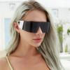 New All-in-one Sunglasses for Women Trendy In Europe and America Large Surround Frame Sunglasses for Men Outdoor Cycling Sports Glasses
