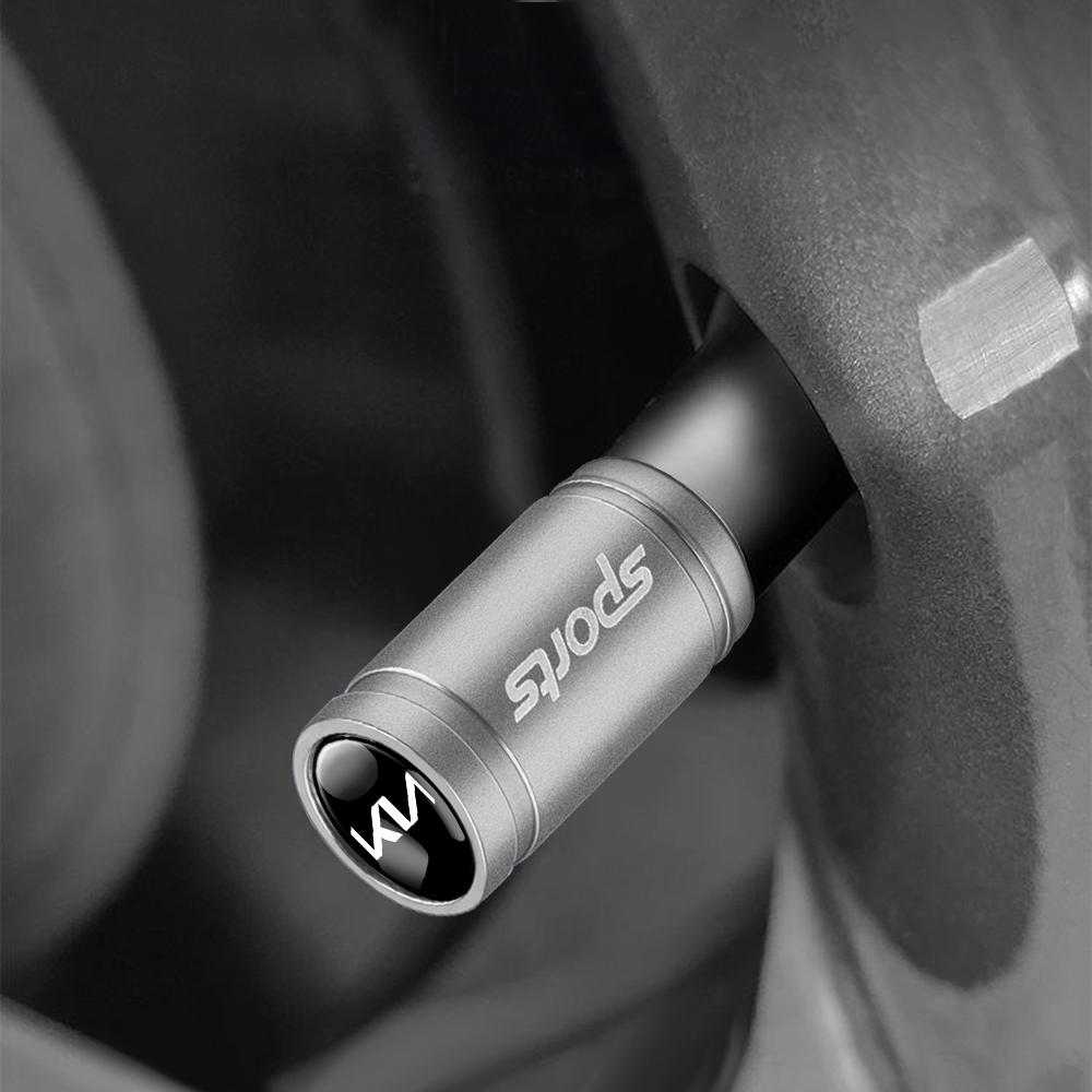 AABIW1 Car Styling Aluminum Alloy Wheel Cover Tire Valve Stem Dust Caps For Kia Sportage Rio 3 Soul Picanto EV6 Cerato Niro Telluride