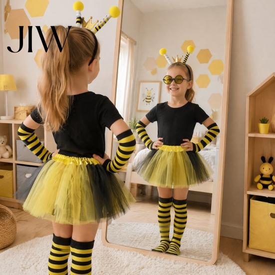 Cute Fairy Wings for Girls Bee Wing Kids, Honey Festival Costume, Princess Dress Costume Kids Up Accessory Toddler Pretend Play, Halloween
