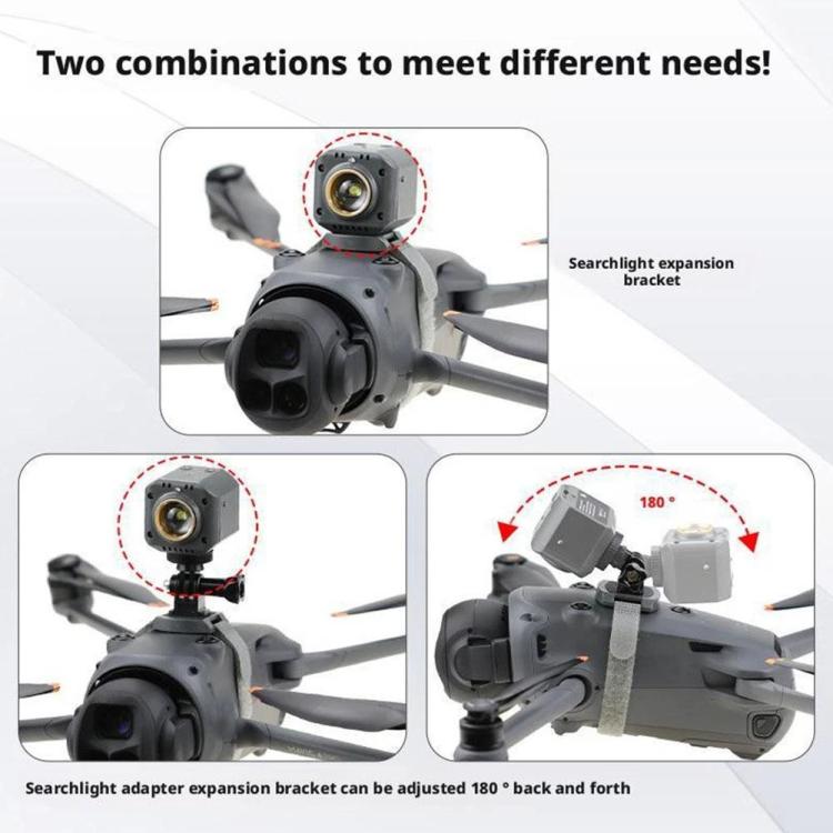 Для дрона DJI Mavic 4 Pro YX 300LM Регулируемый светодиодный прожектор для ночных полетов Поисковый фонарь с 3 режимами
