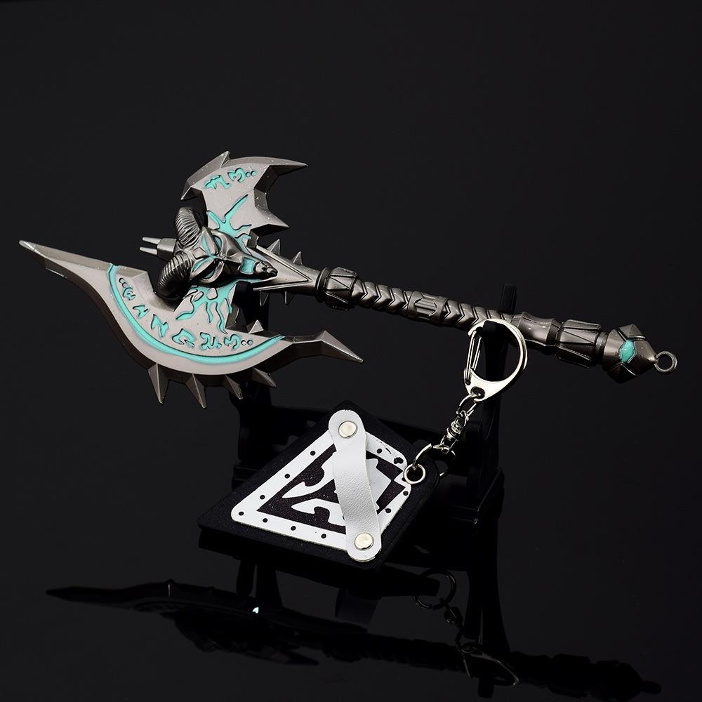 Модель-игрушка топора Shadowmourne, 18 см (7,08 дюйма) Цинковый сплав - Неострый клинок, Устойчив к ржавчине - Идеально для фанатов World of Warcraft