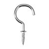 20-Piece 46mm Stainless Steel Screw-In Wall Lamp Hooks for Kitchens, Silver