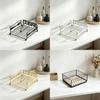 Iron Napkin Holder With Geometric Design For Dining Room And Cafe Decor