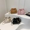 Diamond Chain Bag Korean High-value Small Bucket Bag Spring and Summer New Niche One-shoulder Crossbody Bag for Women
