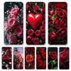 Красивый Чехол для Телефона с Красными Розами Для Samsung A13 A33 A73 A53 A23 A51 A71 A21S A12 A31 A41 A05s A03S A15 A25 A32 5G