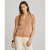 Свитер с коротким рукавом Lauren Ralph Lauren из смесовой хлопковой пряжи с косами Wmlrswesn820217650