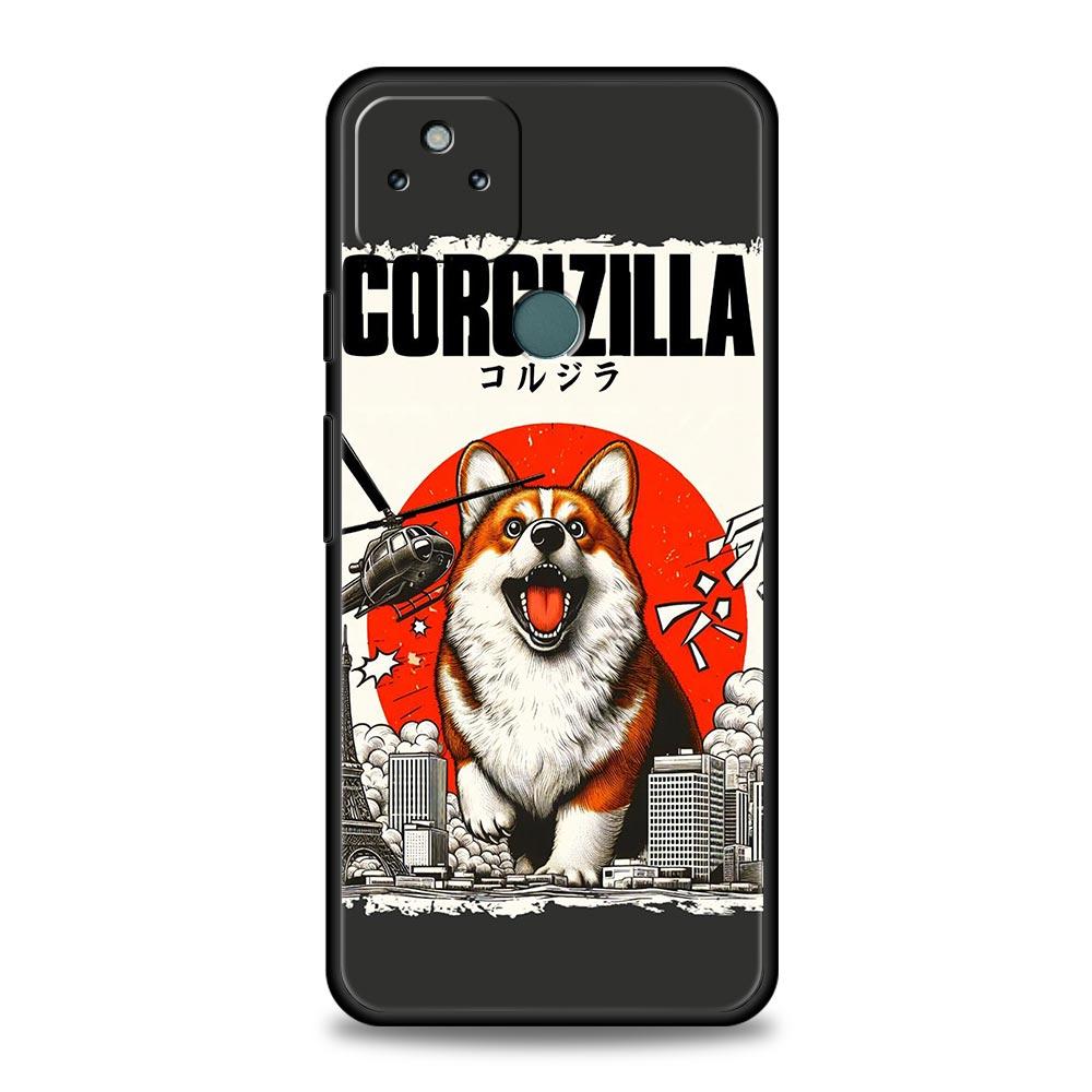 Cute Corgi Dog Phone Case Cover for Google Pixel 10 9 8 7 6 9A 8A 7A 6A Pro Shockproof Soft TPU 10 Pro XL Shell Fundas Capas Bag