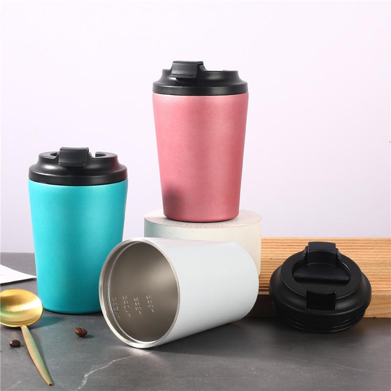 Vacuum Thermal Coffee Cup with Lid Stainless Steel Tumbler Portable Travel Car Insulated Mug for Tea Milk Water Bottle Drinkware
