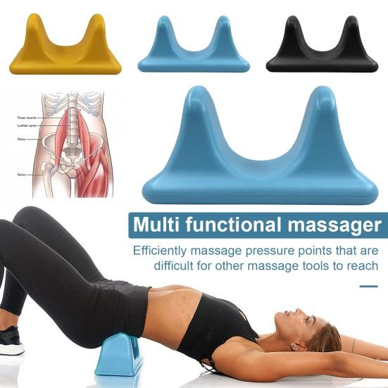 Psoas Release Tool Hip Hook Back Stretcher Large Muscle Massager for Deep Tissue Relief Versatile Hip Flexor Stretcher Trigger Point Tool