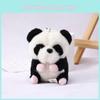 Adorable Plush Panda Keychain Cute Panda Stuffed Animal Toy For Backpack And Bags