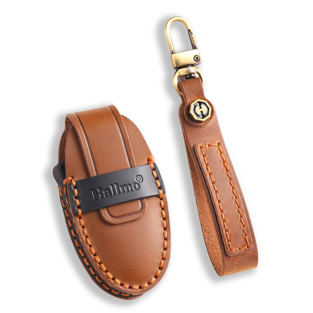 Кожаный чехол для ключей для Nissan Teana, Qashqai и Kicks - защитный чехол из коровьей кожи