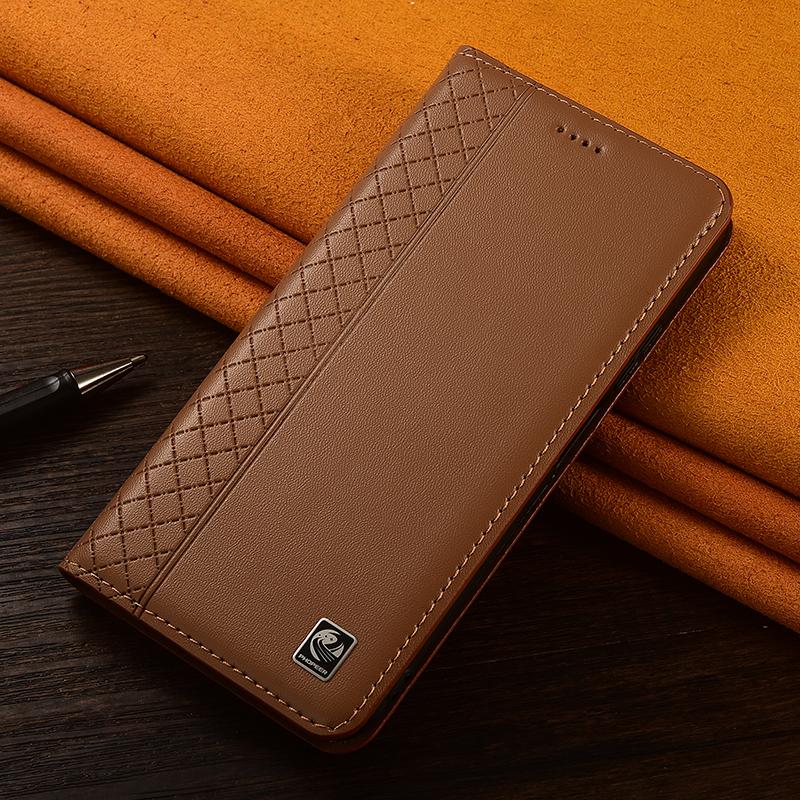 Napa Inner Grid Genuine Leather Flip Case for Meizu 15 16 16TH 16X 16XS 17 18 18X 20 21 Pro Plus Note Phone Cover Card Cases