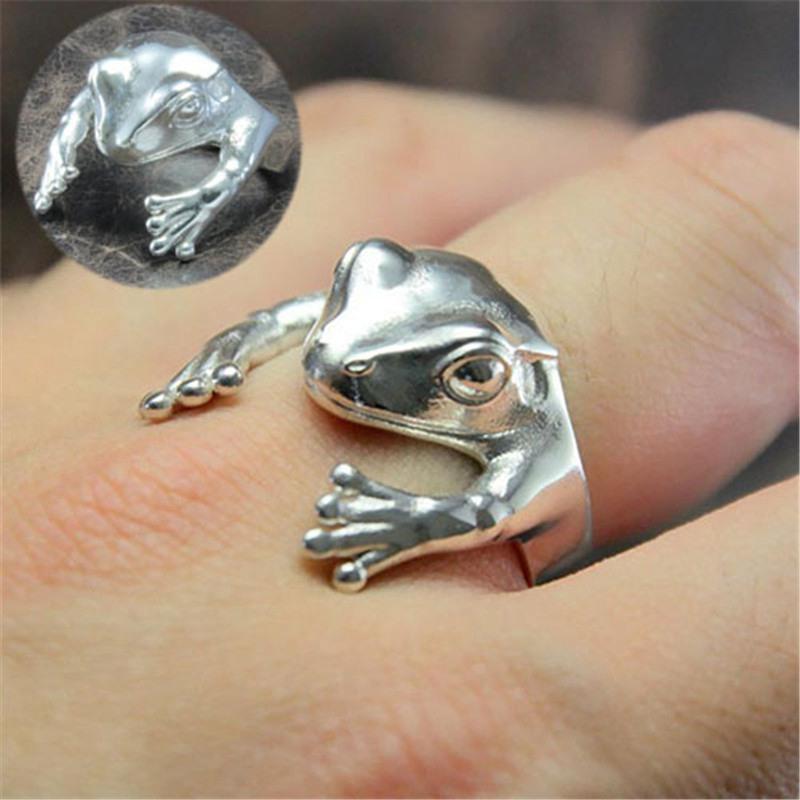 Animal Ring Frog Charming Jewelry Creative Women Retro Personality Punk Cute